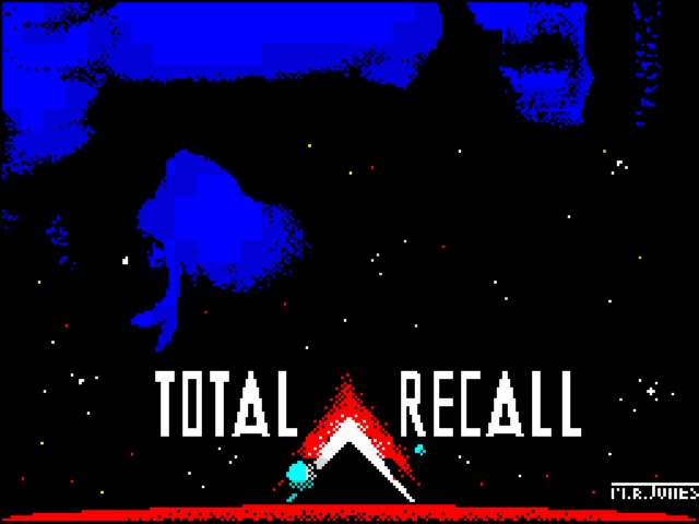 Total Recall title screen for ZX Spectrum
